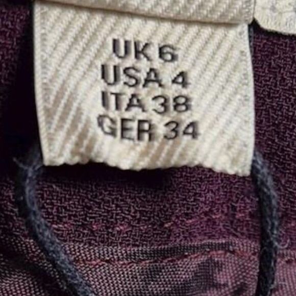 Burberry Dark Purple Pants - Size 4 - NWT - Picture 4 of 7